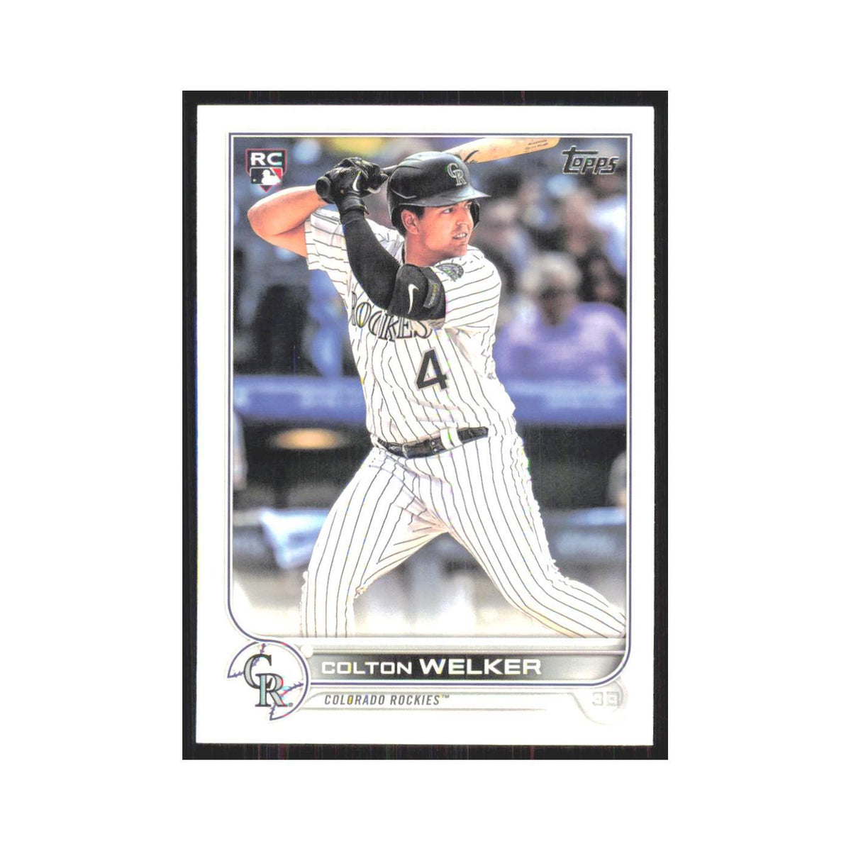 2022 Topps Colton Welker RC Rockies #480