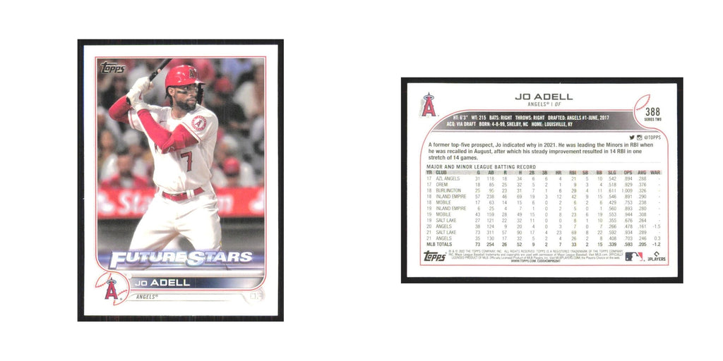 2022 Topps Jo Adell Angels #388
