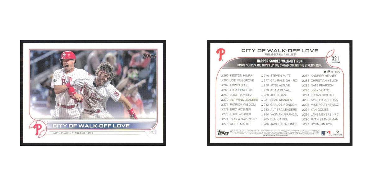 2022 Topps City of Walk Off Love Phillies #321
