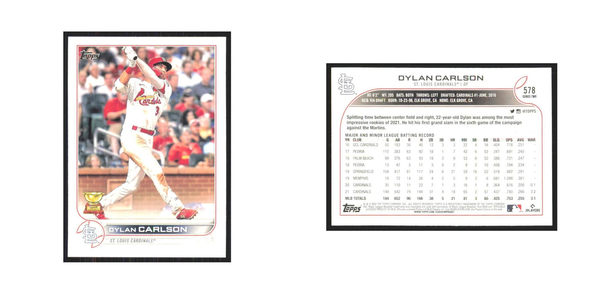 2022 Topps Dylan Carlson Cardinals #578