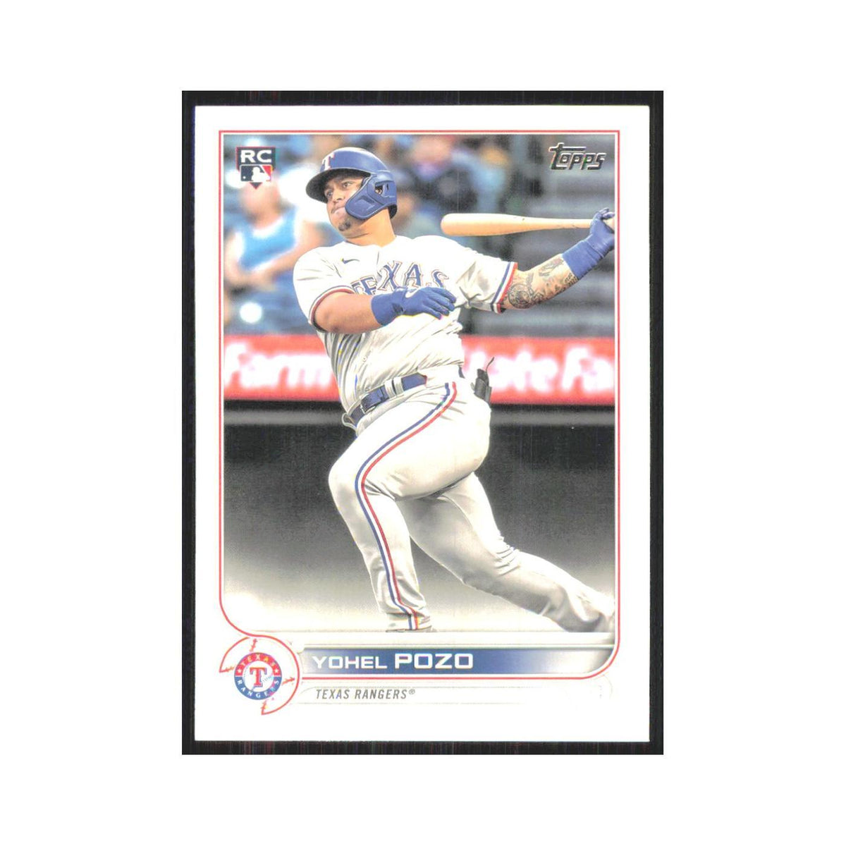 2022 Topps Yohel Pozo RC Rangers #649