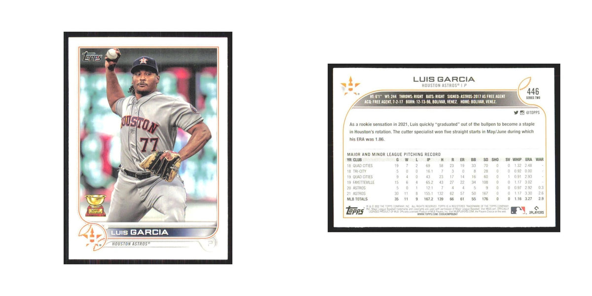 2022 Topps Luis Garcia Astros #446