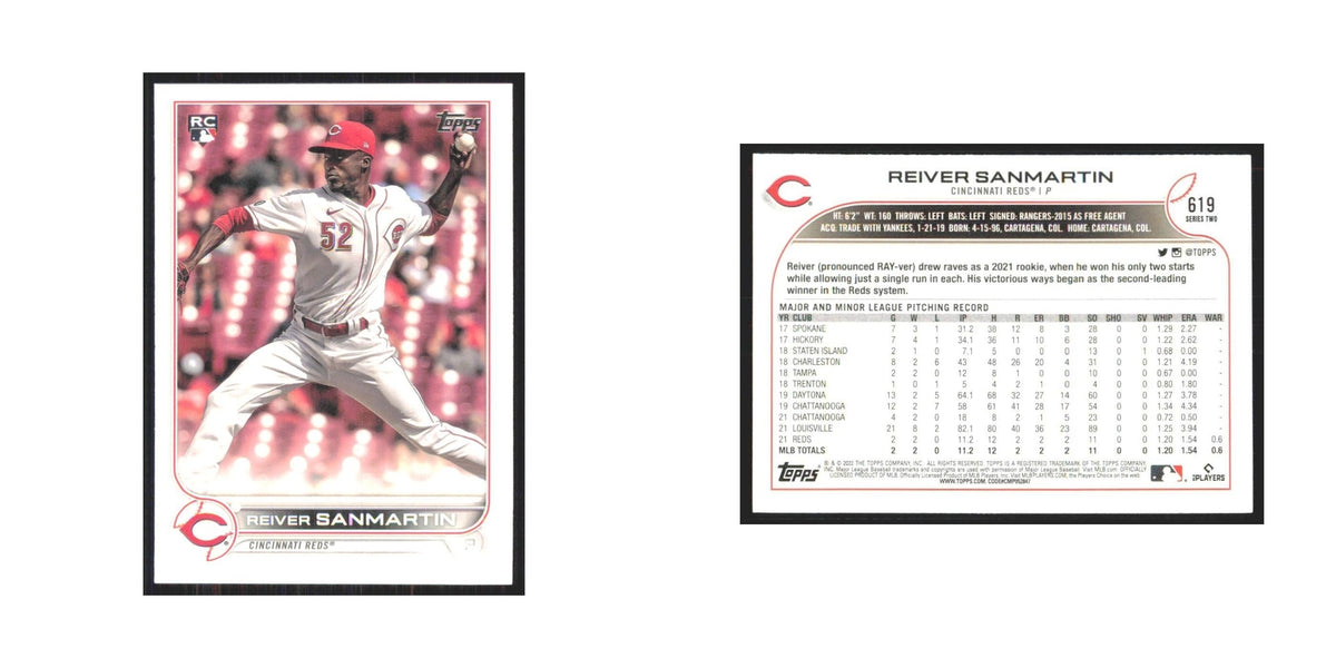 2022 Topps Reiver Sanmartin RC Reds #619