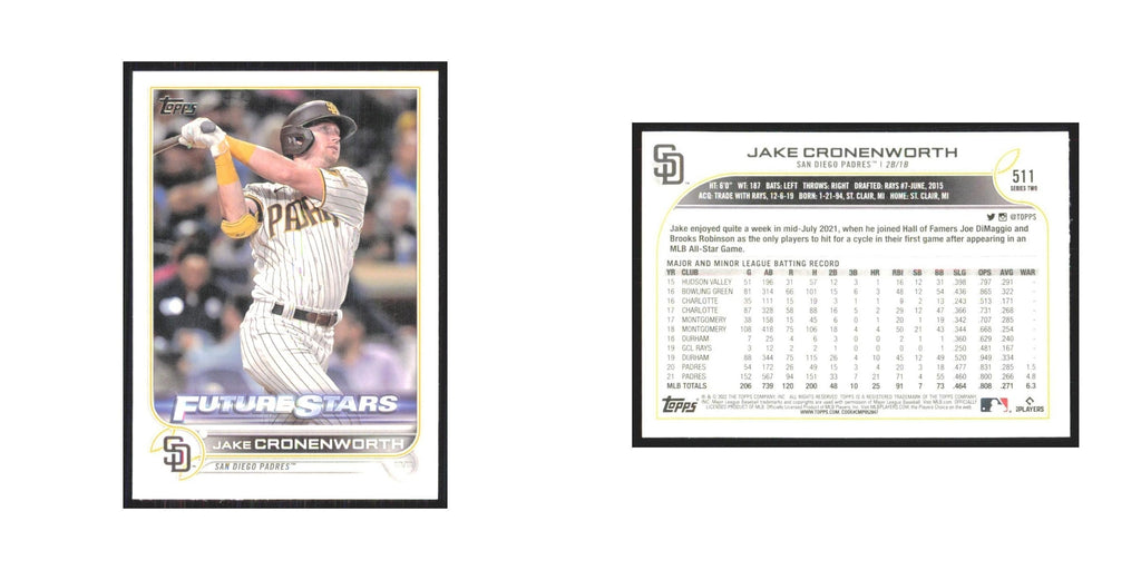 2022 Topps Jake Cronenworth Padres #511