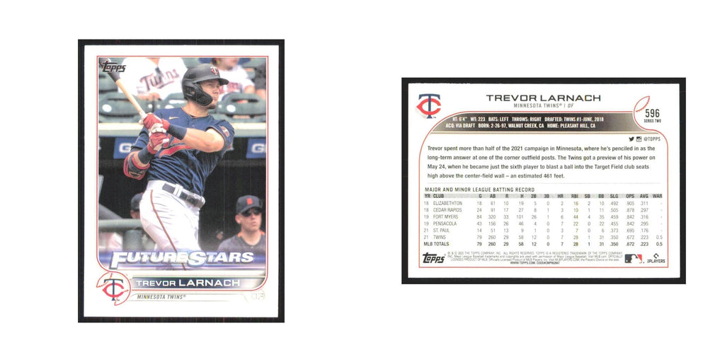 2022 Topps Trevor Larnach Twins #596
