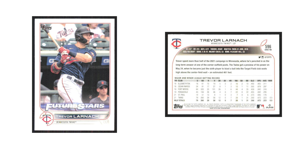 2022 Topps Trevor Larnach Twins #596