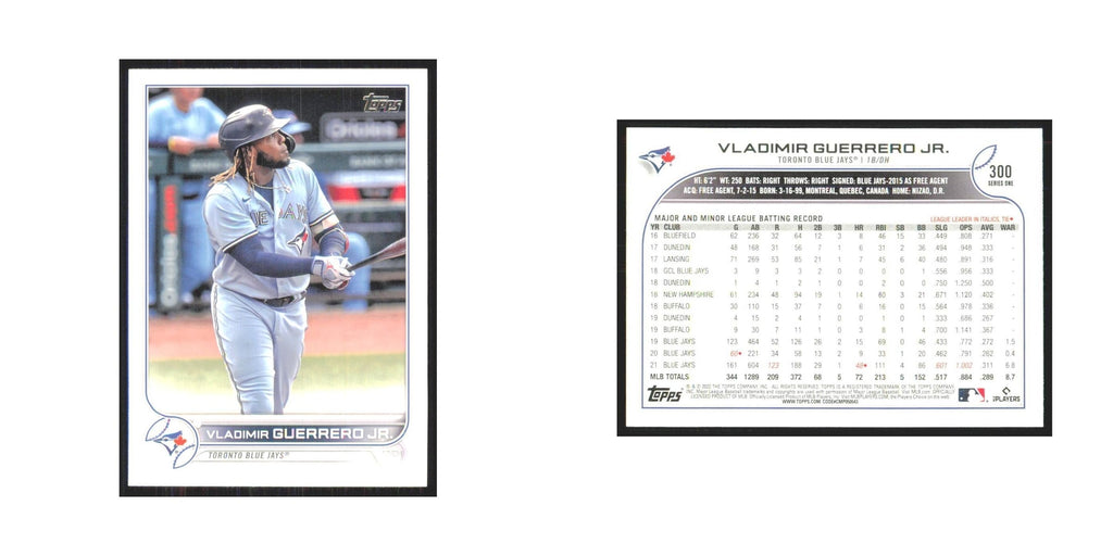 2022 Topps Vladimir Guerrero Jr. Blue Jays #300