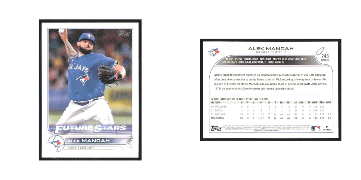 2022 Topps Alek Manoah Blue Jays #248