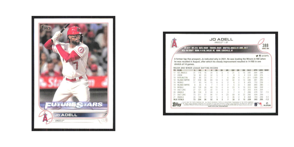 2022 Topps Jo Adell Angels #388