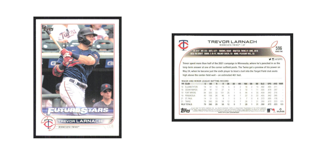 2022 Topps Trevor Larnach Twins #596