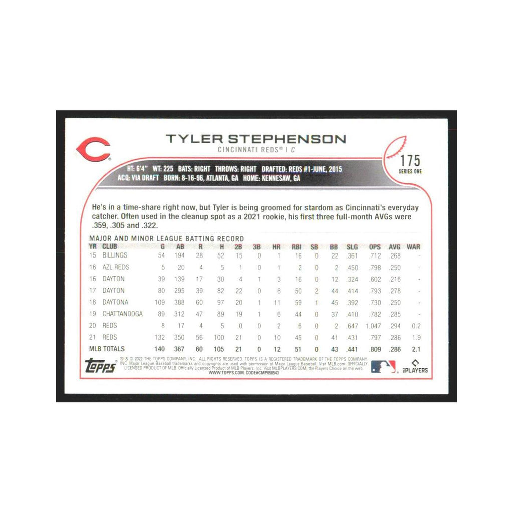 2022 Topps Tyler Stephenson Reds #175