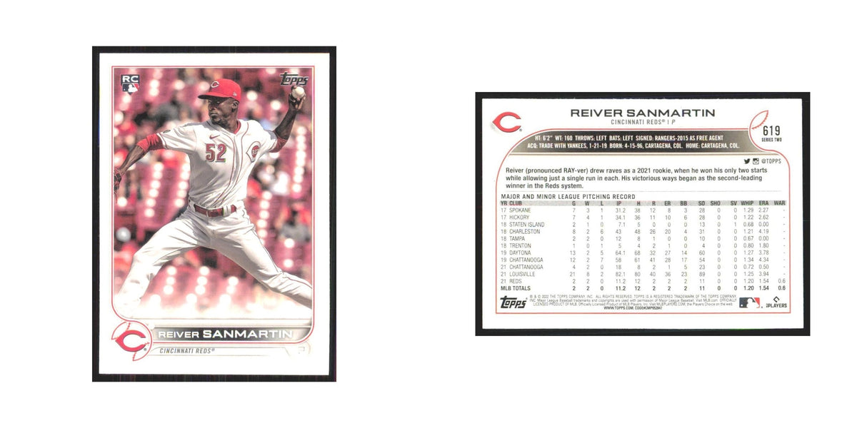 2022 Topps Reiver Sanmartin RC Reds #619