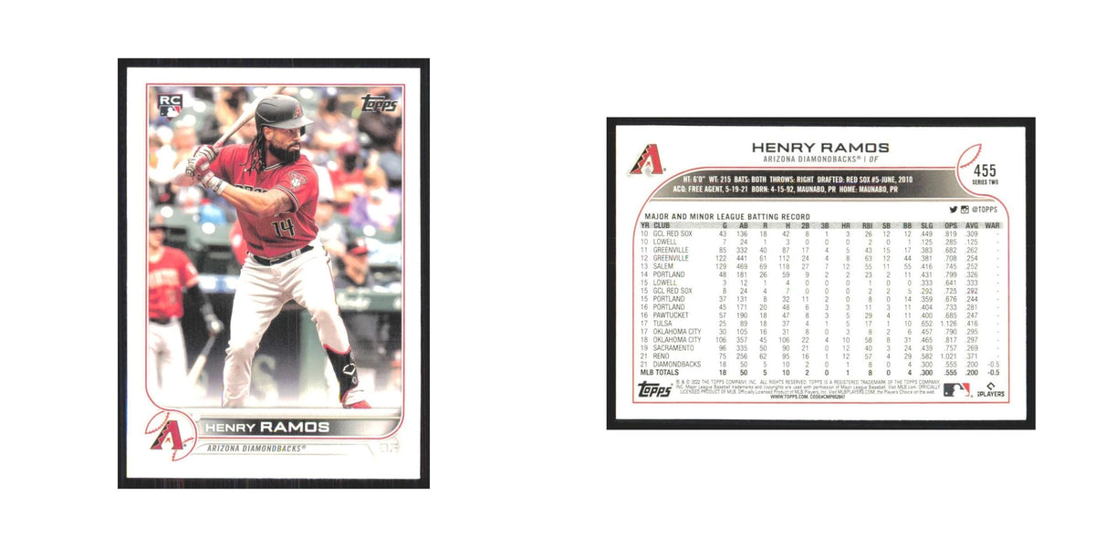 2022 Topps Henry Ramos RC Diamondbacks #455