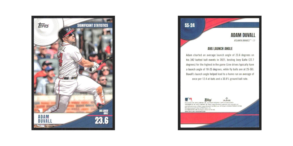 2022 Topps Adam Duvall Braves #SS-24