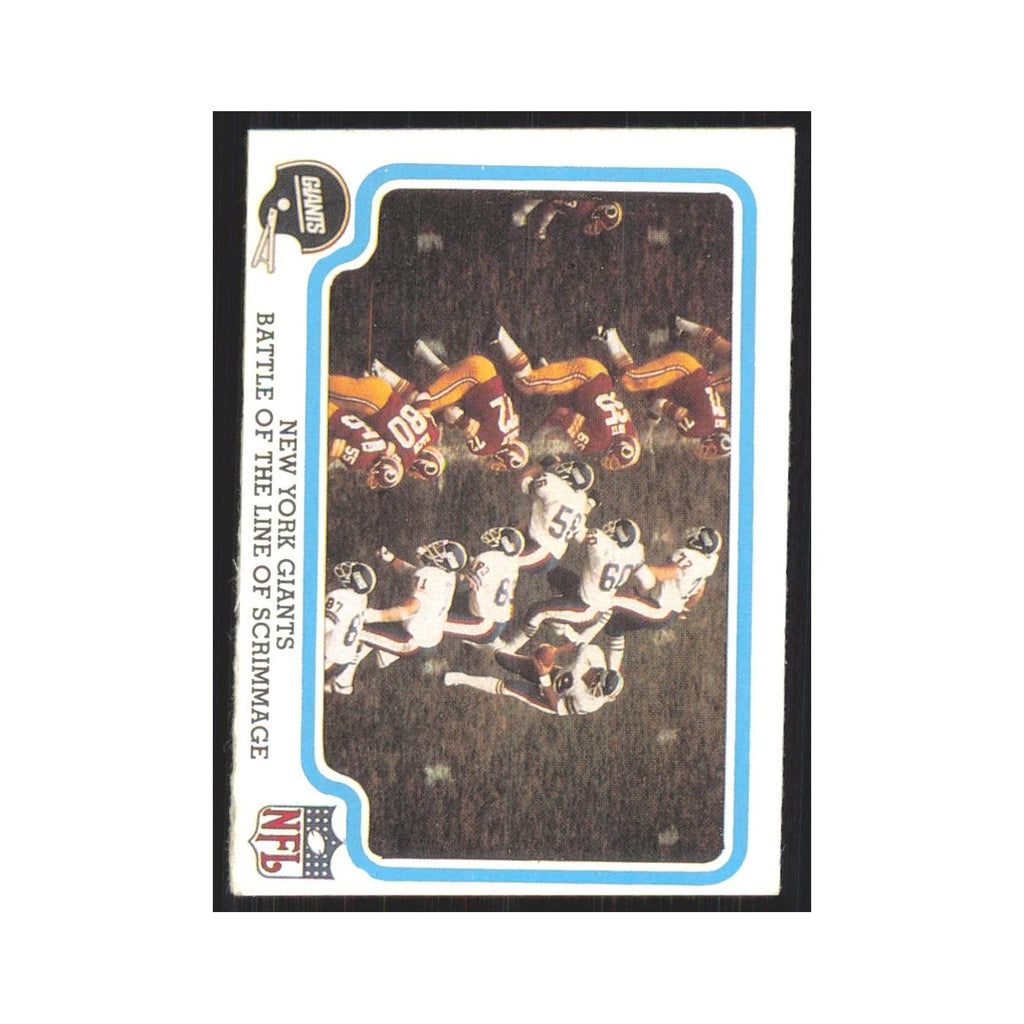 1979 Fleer Battle Of The Line of Scrimmage Giants #35
