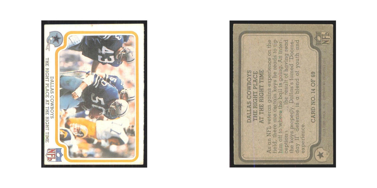 1979 Fleer The Right Place At The Right Tie Cowboys #14.0