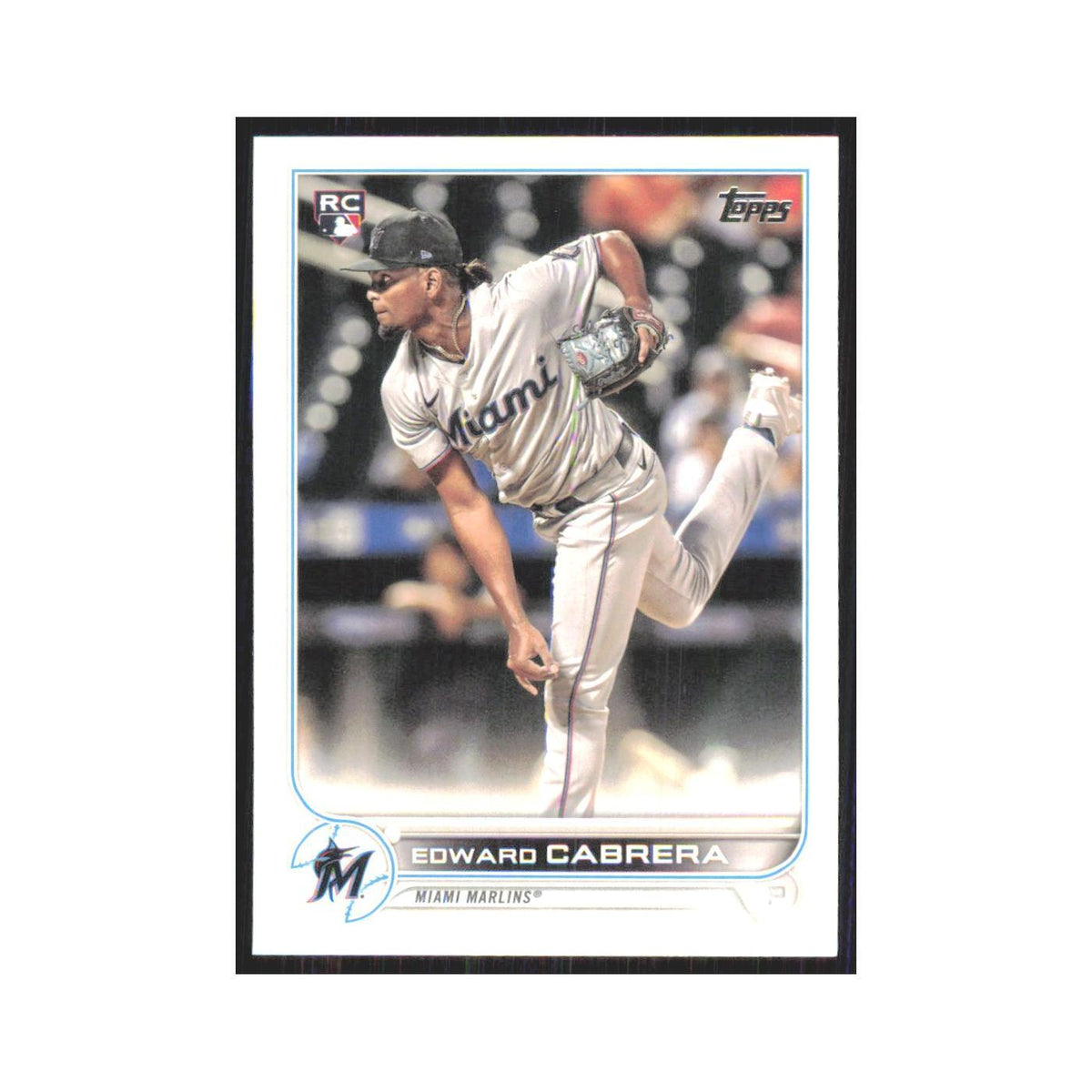 2022 Topps Edward Cabrera RC Marlins #566