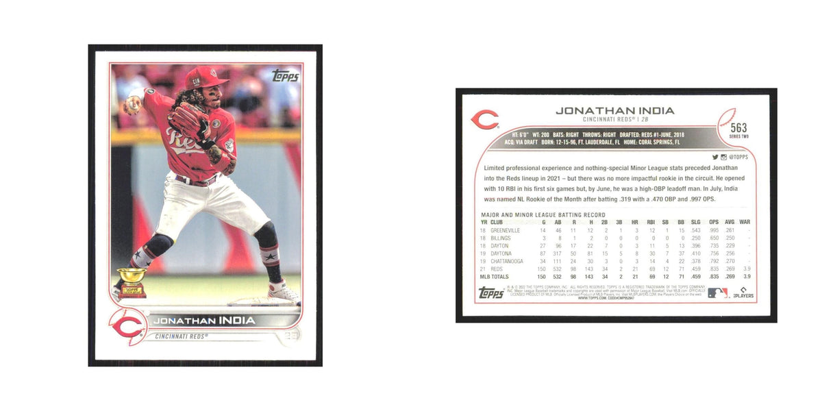 2022 Topps Jonathan India Reds #563