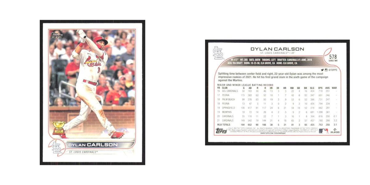 2022 Topps Dylan Carlson Cardinals #578