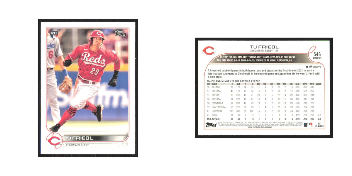 2022 Topps TJ Friedl RC Reds #546