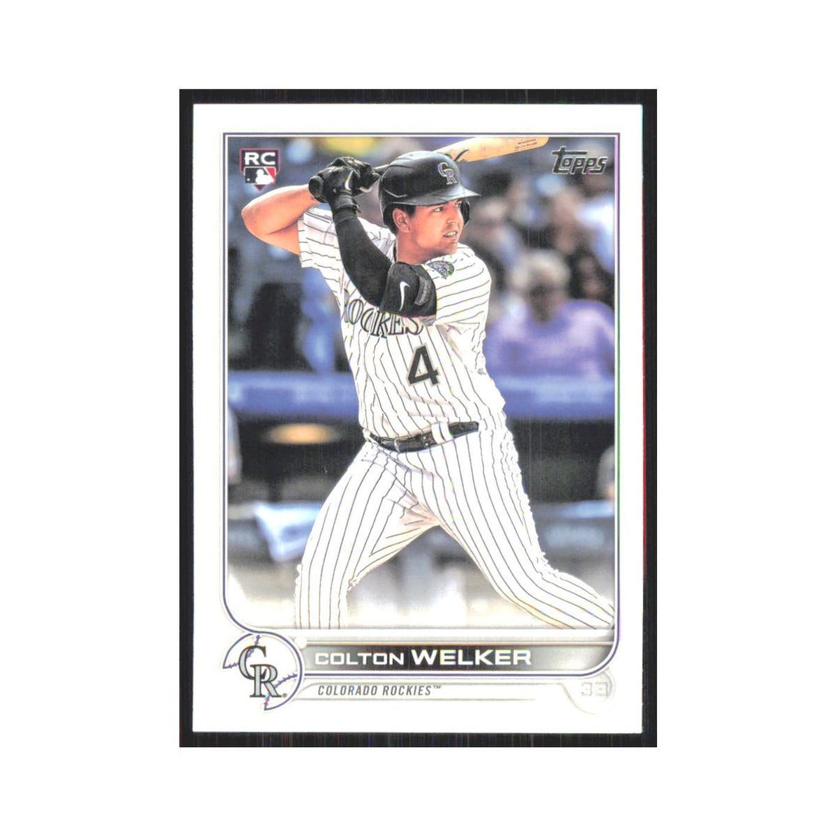 2022 Topps Colton Welker RC Rockies #480