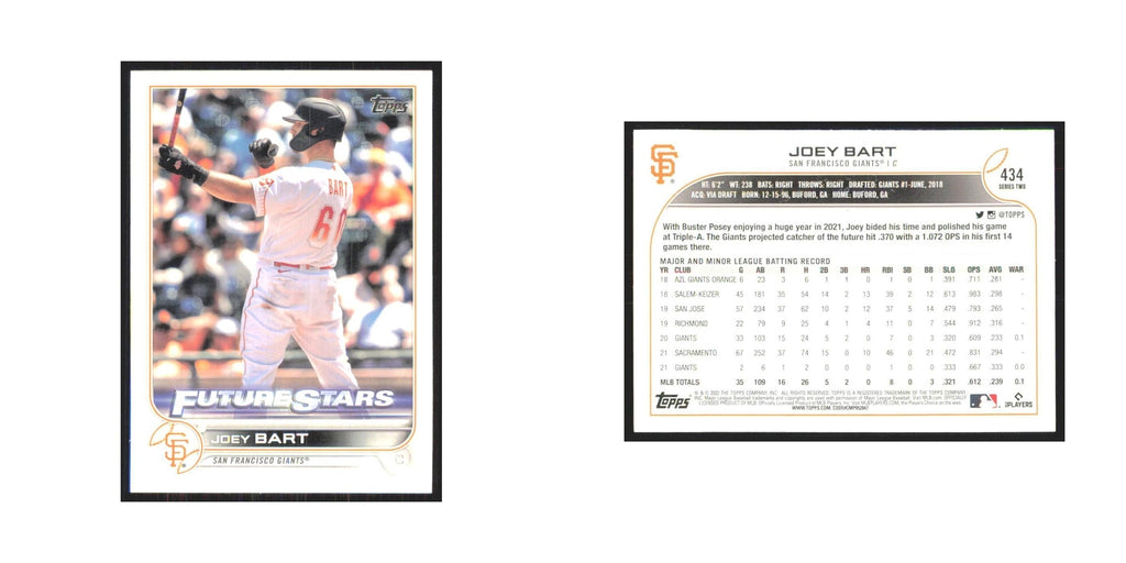 2022 Topps Joey Bart Giants #434