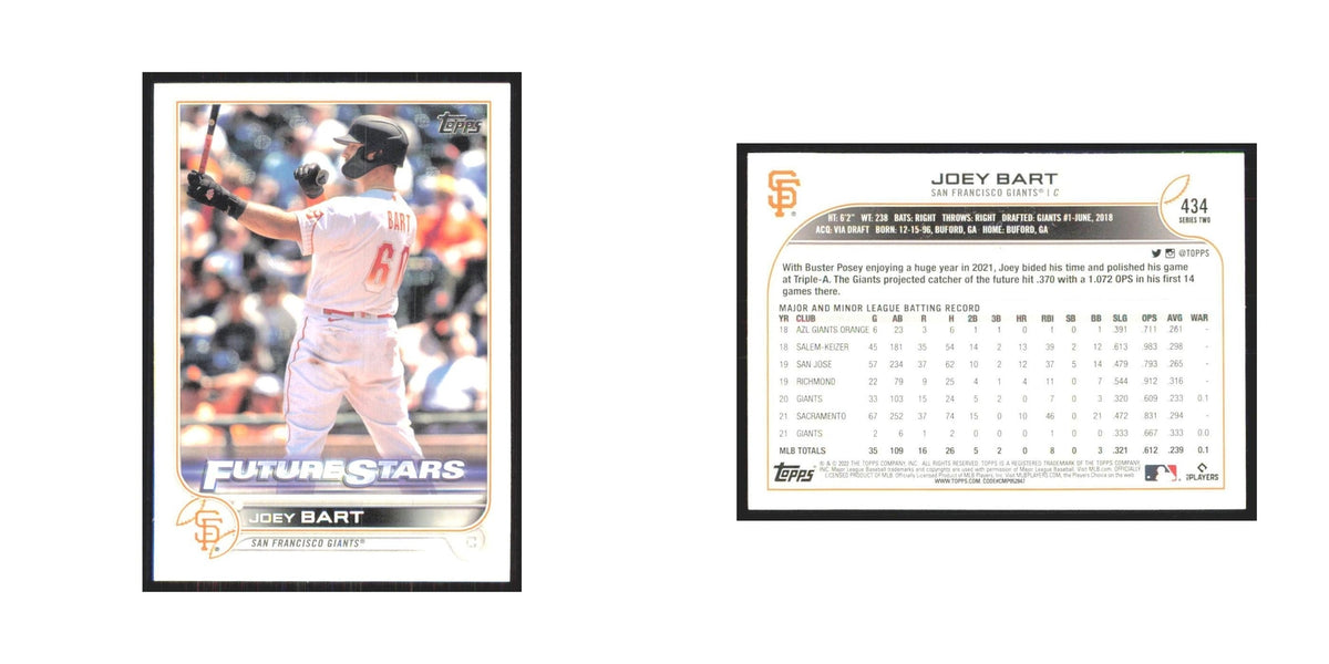 2022 Topps Joey Bart Giants #434