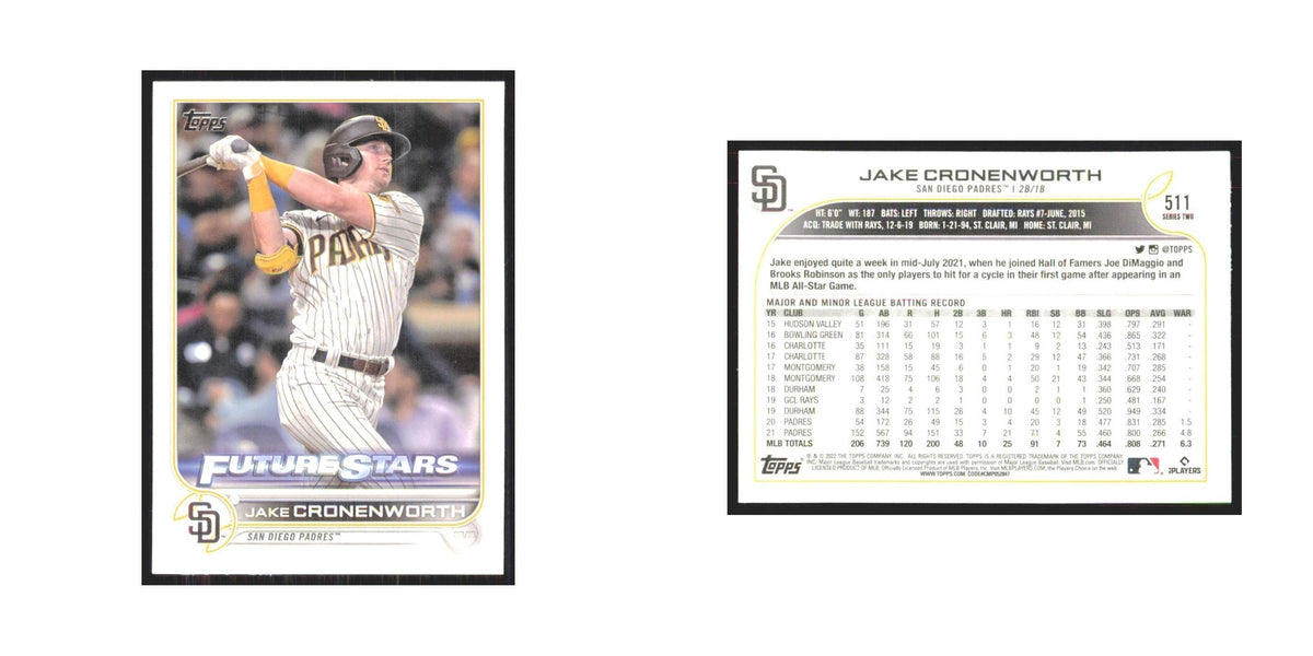 2022 Topps Jake Cronenworth Padres #511