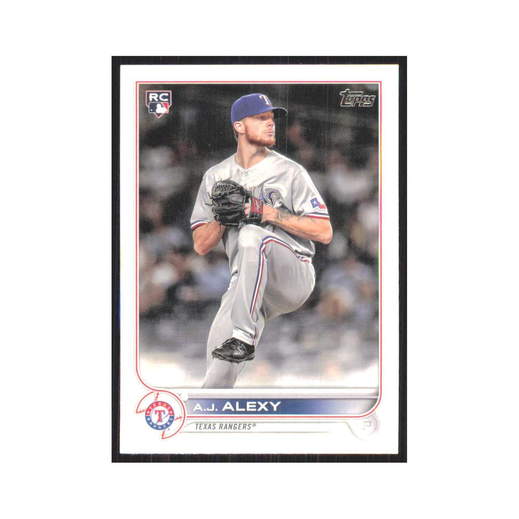 2022 Topps A.J. Alexy RC Rangers #547