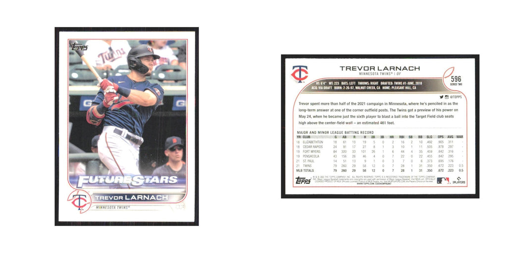 2022 Topps Trevor Larnach Twins #596