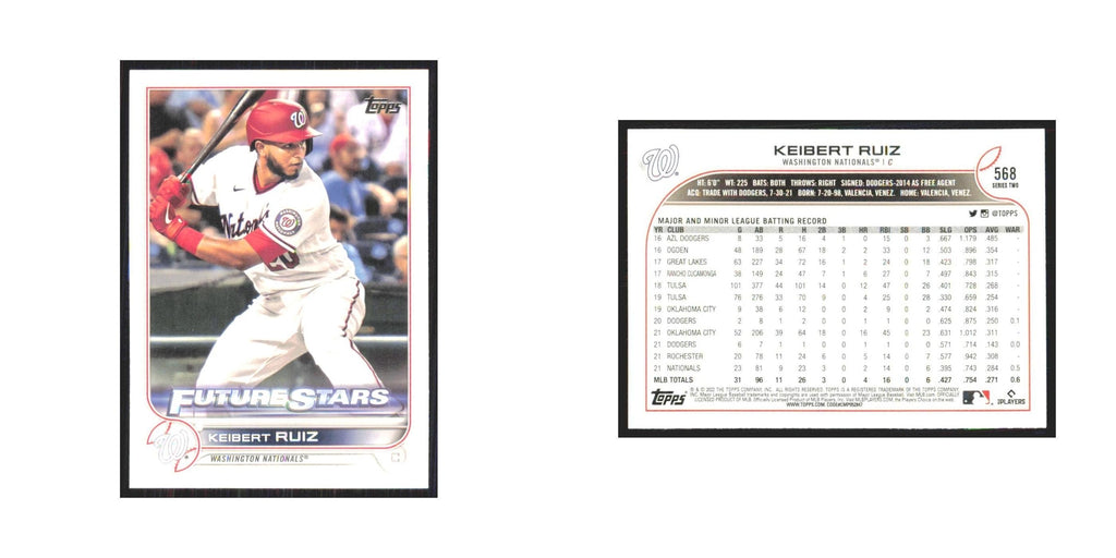 2022 Topps Keibert Ruiz Nationals #568