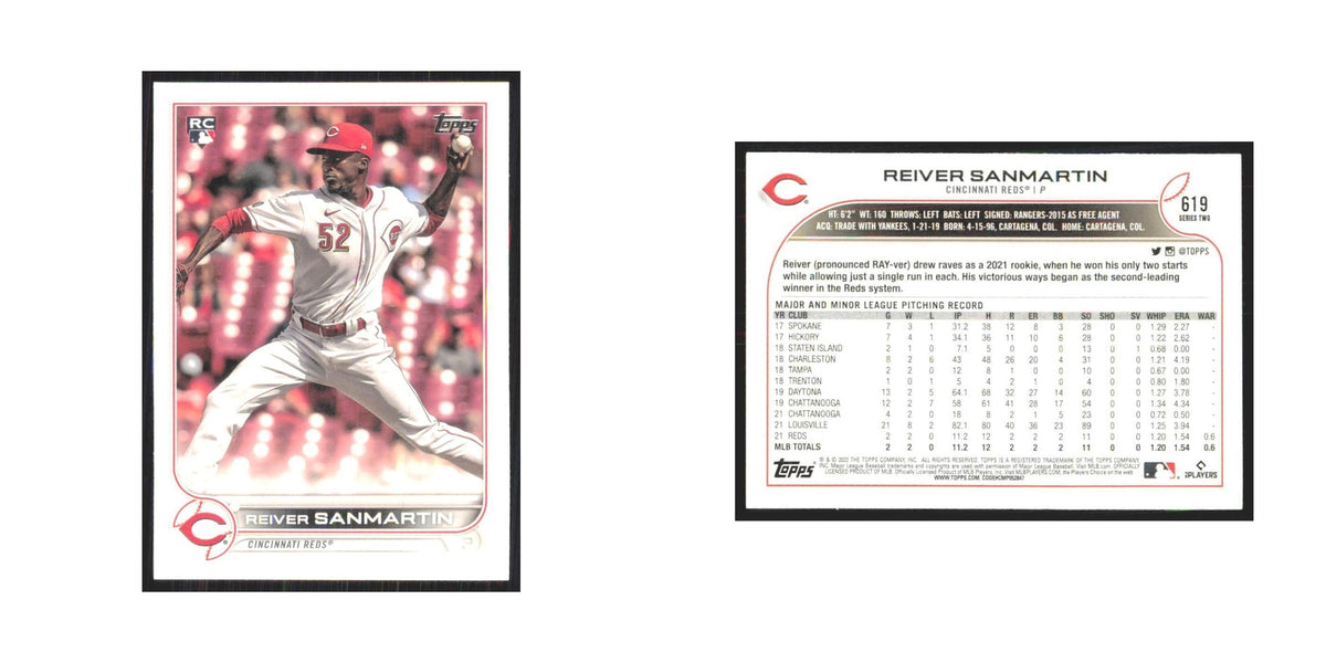 2022 Topps Reiver Sanmartin RC Reds #619