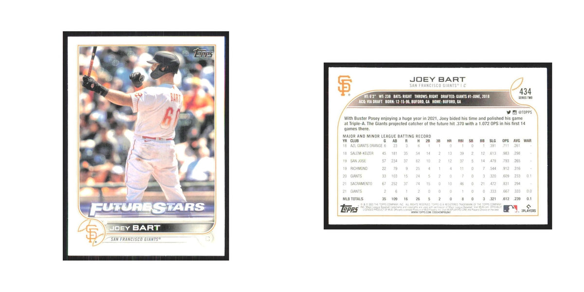 2022 Topps Joey Bart Giants #434