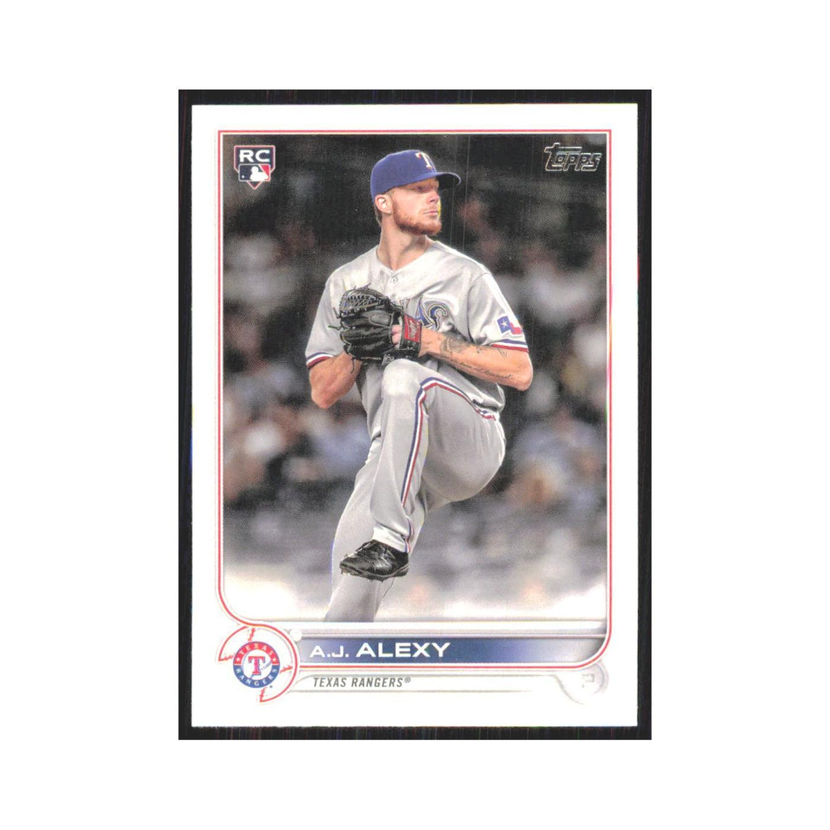 2022 Topps A.J. Alexy RC Rangers #547