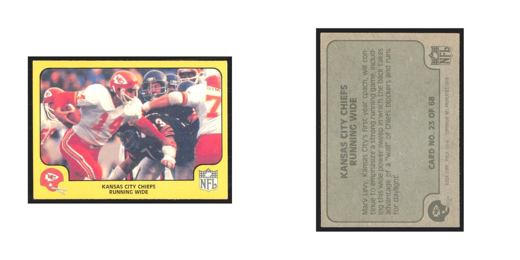 1978 Fleer Running Wide Chiefs #23.0