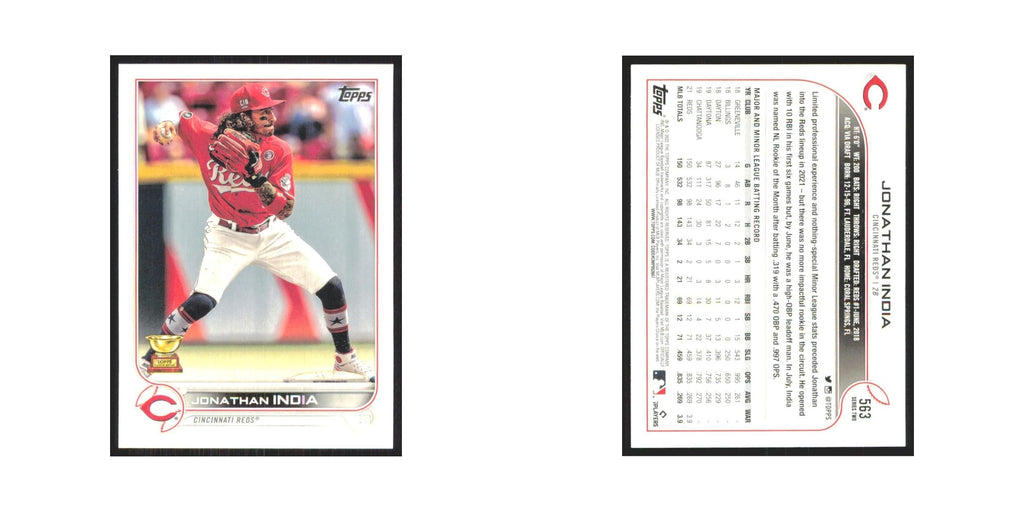 2022 Topps Jonathan India Reds #563