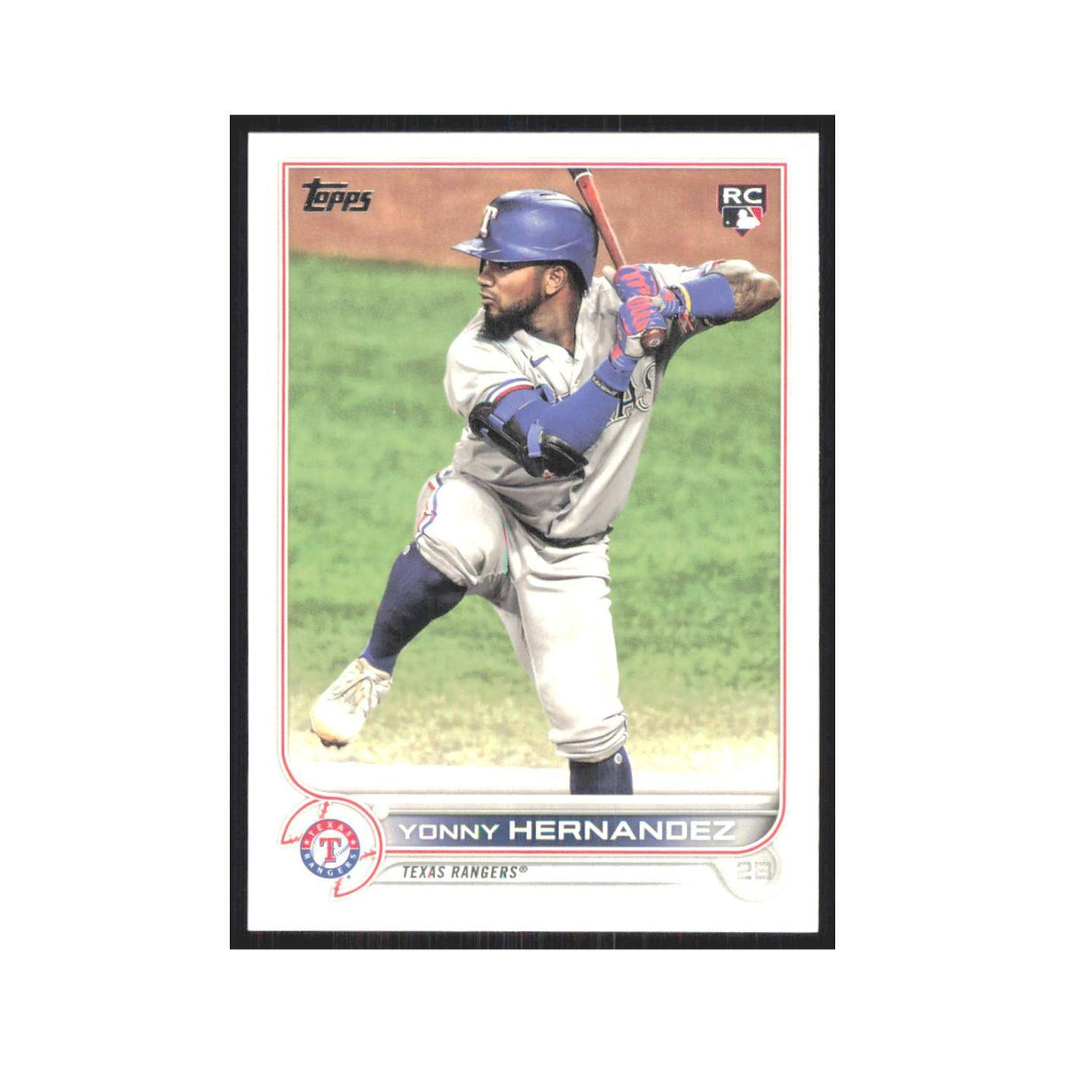 2022 Topps Yonny Hernandez RC Rangers #363