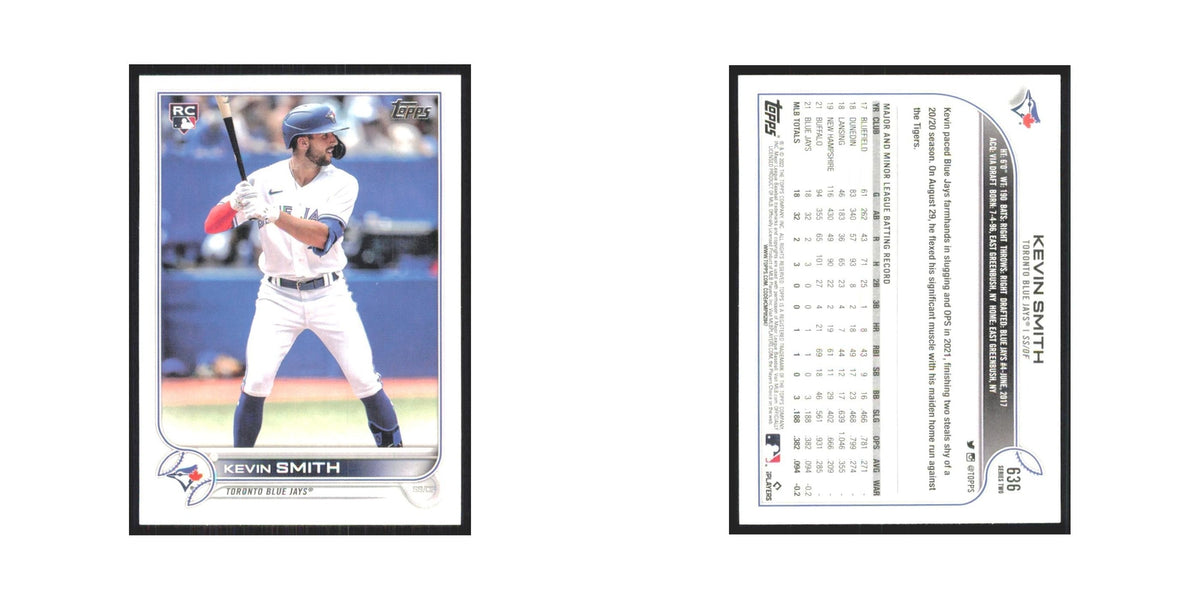 2022 Topps Kevin Smith RC Blue Jays #636