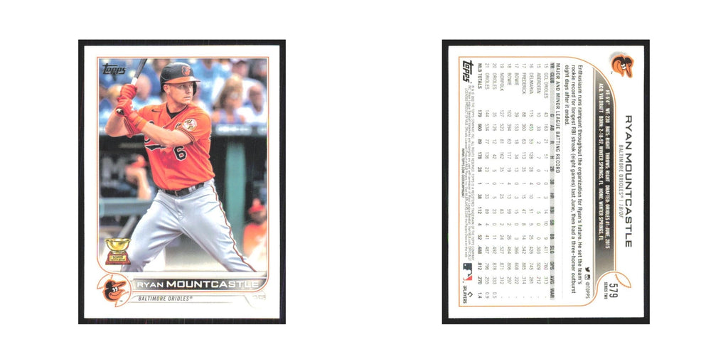 2022 Topps Ryan Mountcastle Orioles #579