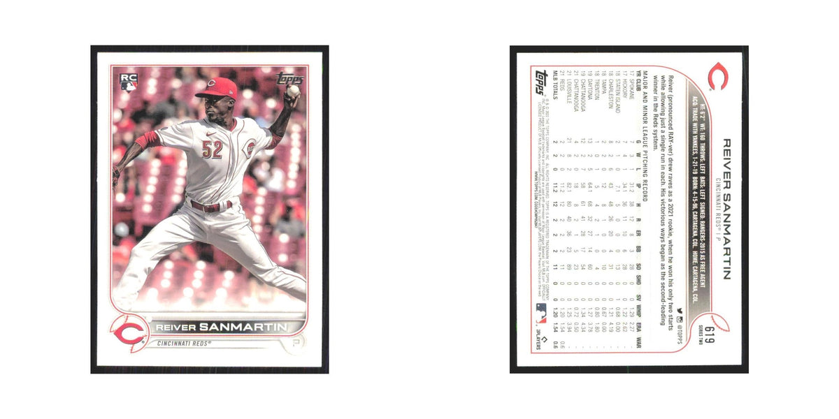 2022 Topps Reiver Sanmartin RC Reds #619