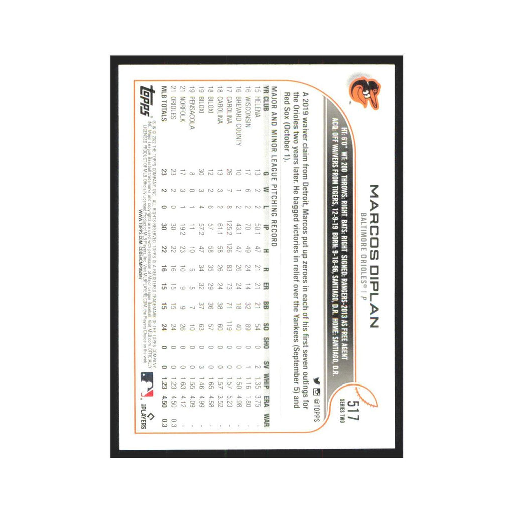 2022 Topps Marcos Diplan RC Orioles #517