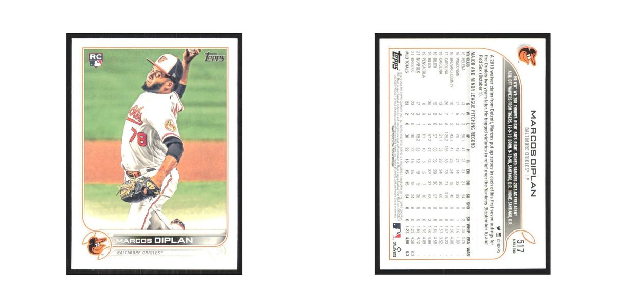 2022 Topps Marcos Diplan RC Orioles #517