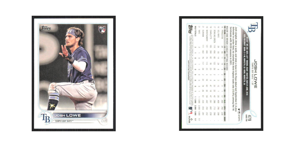 2022 Topps Josh Lowe RC Rays #479