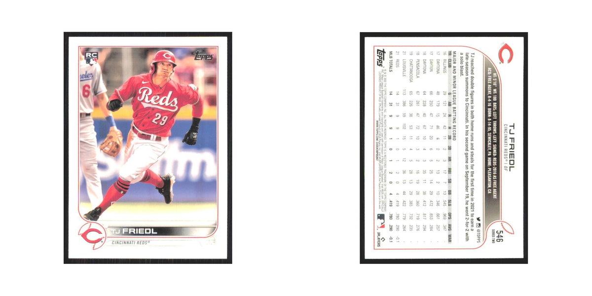 2022 Topps TJ Friedl RC Reds #546