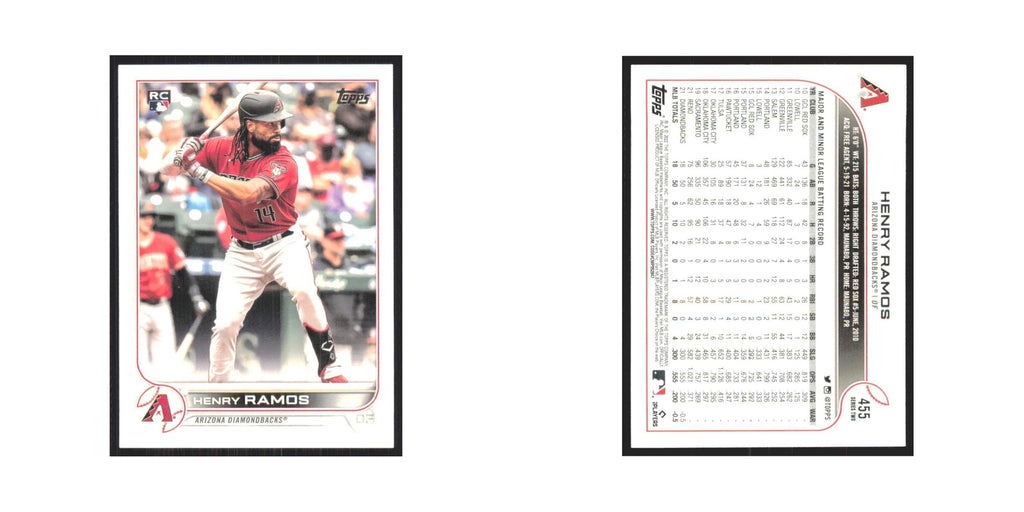 2022 Topps Henry Ramos RC Diamondbacks #455