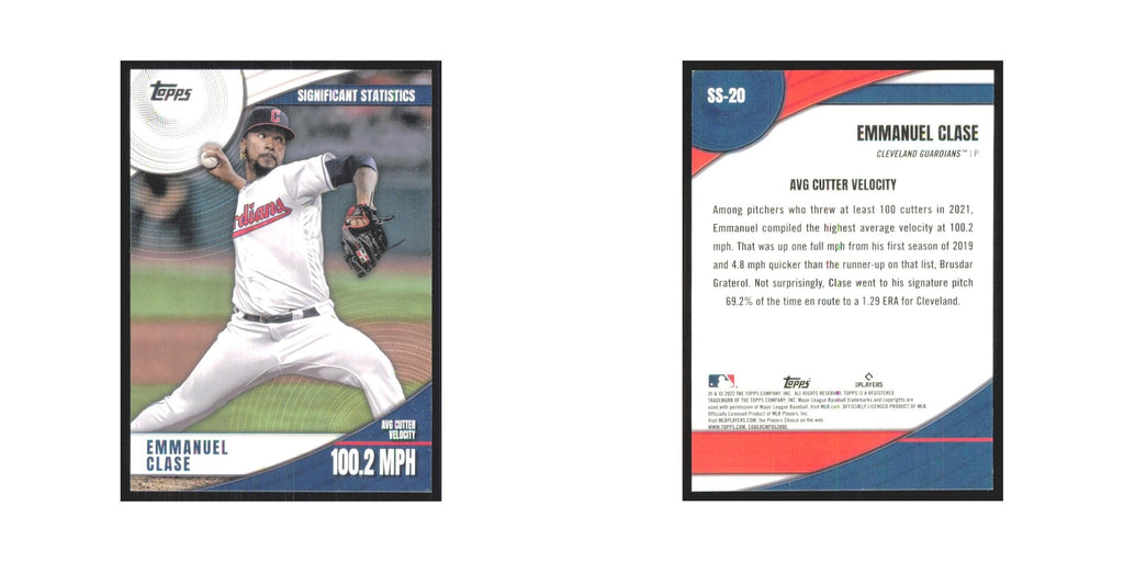2022 Topps Emmanuel Clase Guardians #SS-20