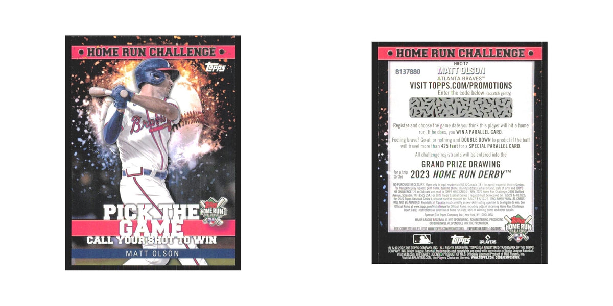 2022 Topps Matt Olson Braves #HRC-17