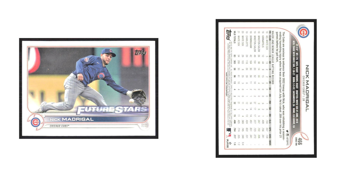 2022 Topps Nick Madrigal Cubs #466