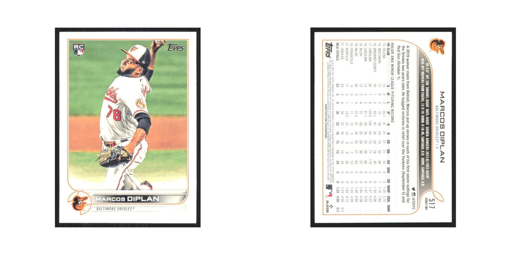 2022 Topps Marcos Diplan RC Orioles #517