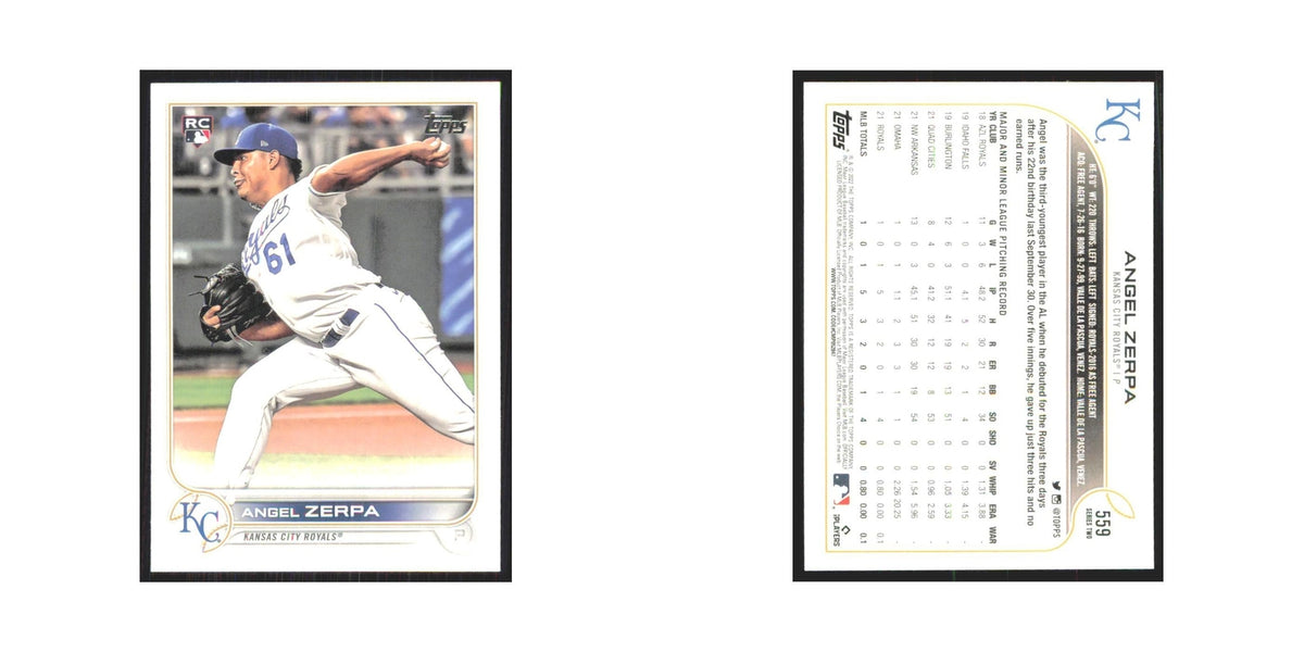 2022 Topps Angel Zerpa RC Royals #559